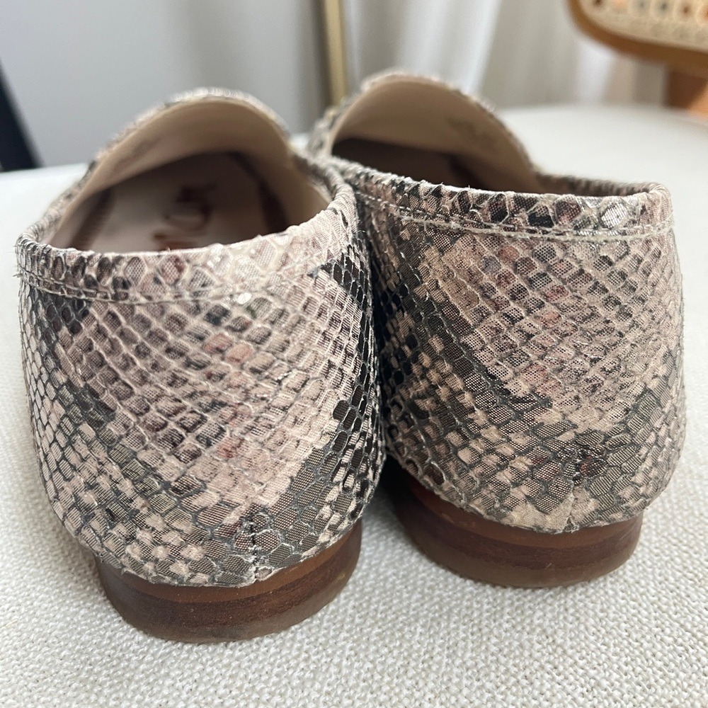 Sam Edelman Lior Leather Loafer in Snake Print Sz 6.5 - Picture 10 of 12
